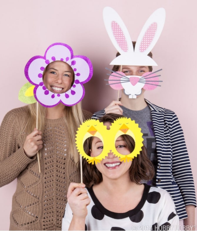 Le photobooth de Pâques, idéal pour garder des souvenirs originaux de cette journée en famille ou entre amis !